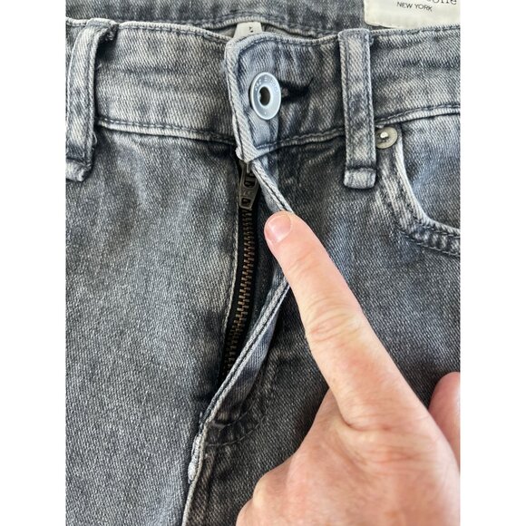 Rag & Bone Cate Mid Rise Ankle Skinny Jeans Colby Gray Size 26 Revolve $255 - Picture 9 of 16